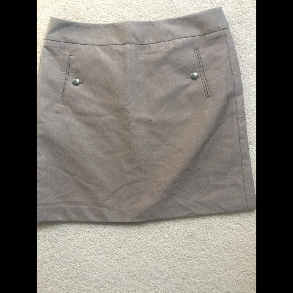 Loft by Ann Taylor taupe skirt